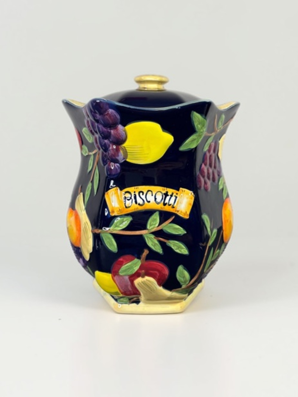 Vintage Nonni's Biscotti ceramic cookie jar